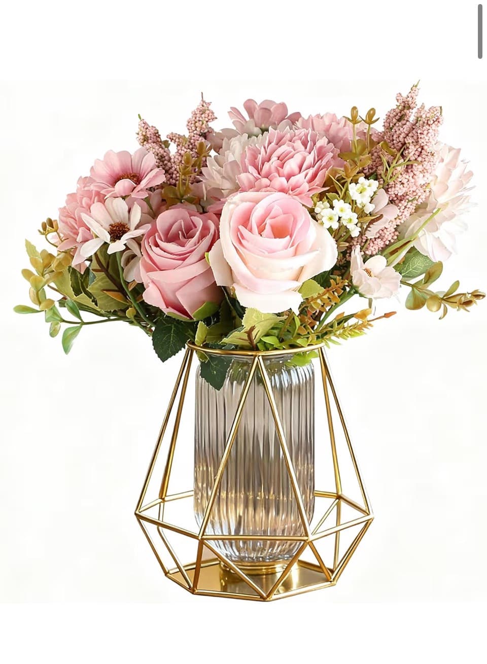 Roses in Gold Centrepiece